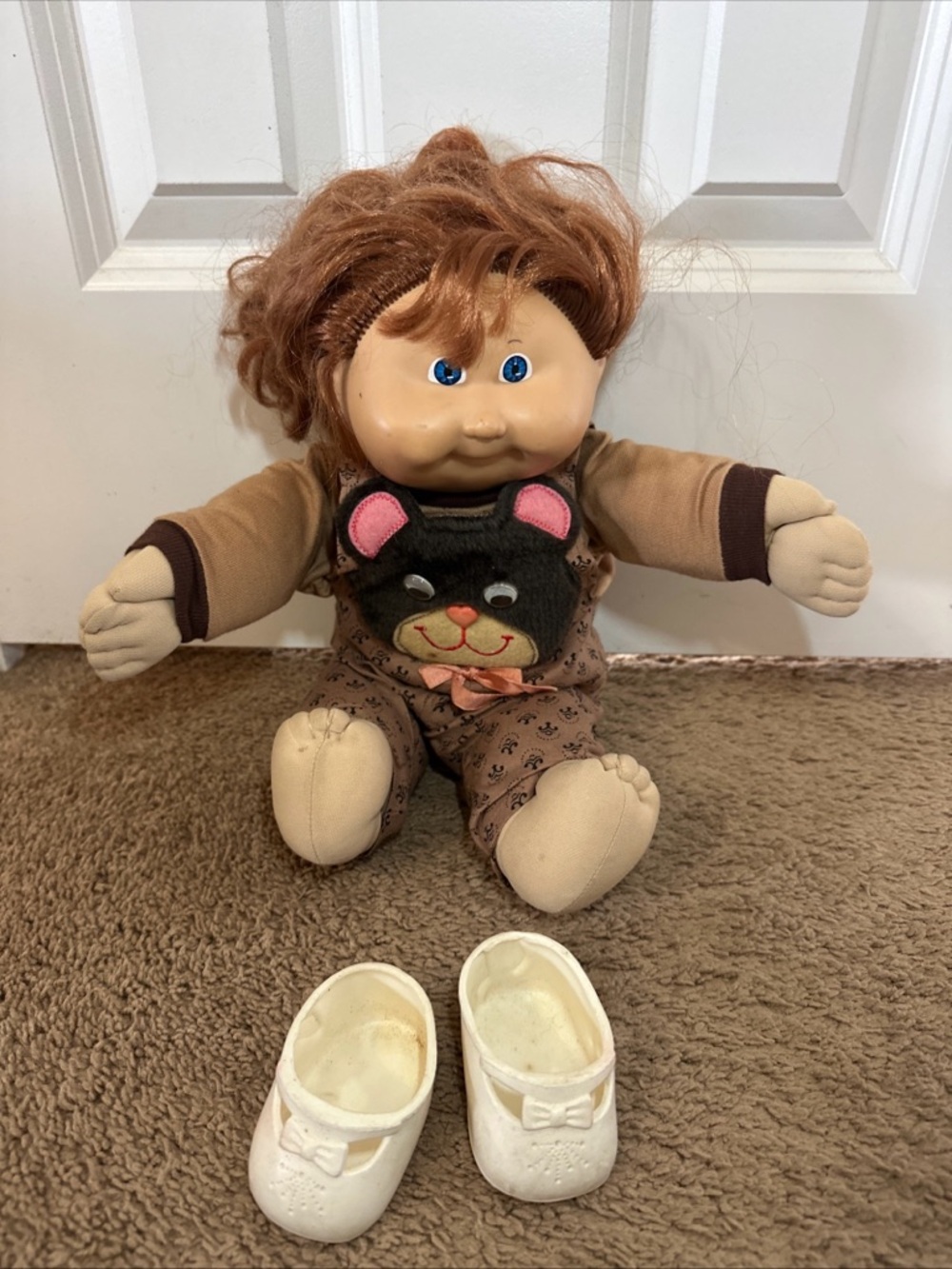 Vintage 1980s Cabbage Patch Kid Girl Doll Outfit Shoes OAA